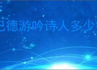 巴德游吟诗人多少钱