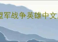 盟军战争英雄中文版