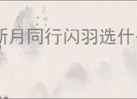 新月同行闪羽选什么卡带,新月同行闪羽卡带搭配攻略