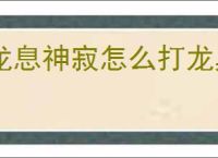龙息神寂怎么打龙巢boss,龙息神寂紫龙boss打法分享
