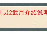 剑灵2武月介绍说明,剑灵2武月玩法攻略