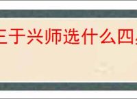 王于兴师选什么四星武将好,王于兴师四星武将选择攻略