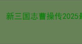 新三国志曹操传2025最新兑换码分享,新三国志曹操传礼包兑换码大全