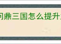 问鼎三国怎么提升主公战力,问鼎三国主公战力提升攻略