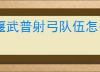 偃武普射弓队伍怎么玩,偃武普射弓队伍搭配推荐