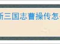 新三国志曹操传怎么过程普之影,新三国志曹操传程普之影关卡流程