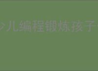 少儿编程锻炼孩子什么