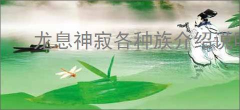 龙息神寂各种族介绍说明,龙息神寂种族选择推荐