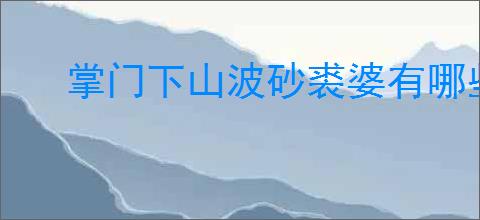 掌门下山波砂裘婆有哪些技能,掌门下山波砂裘婆打法攻略
